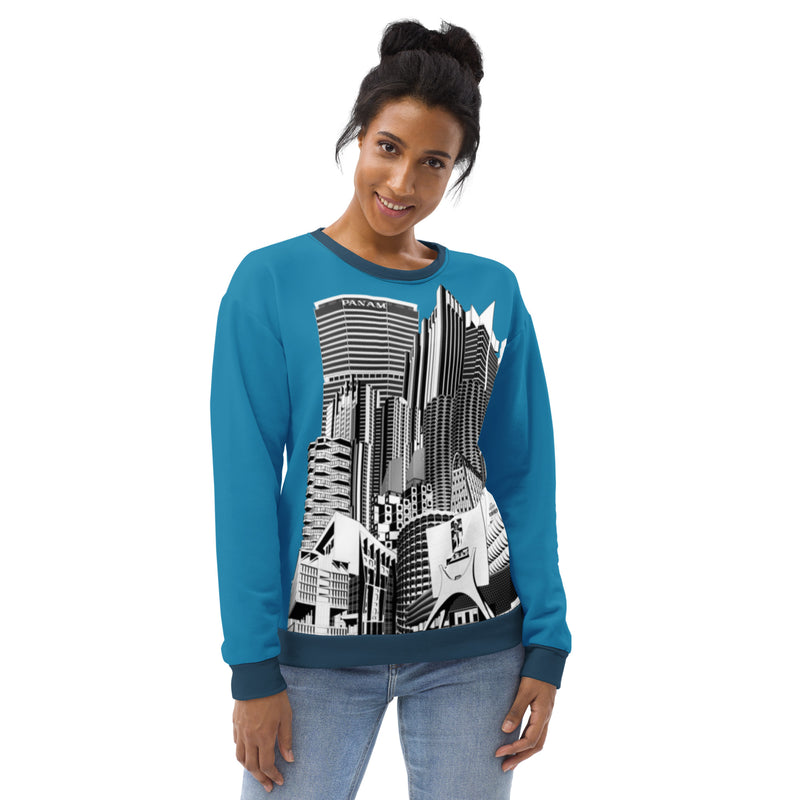 Brutalist Architecture Recycled Unisex Sweatshirt