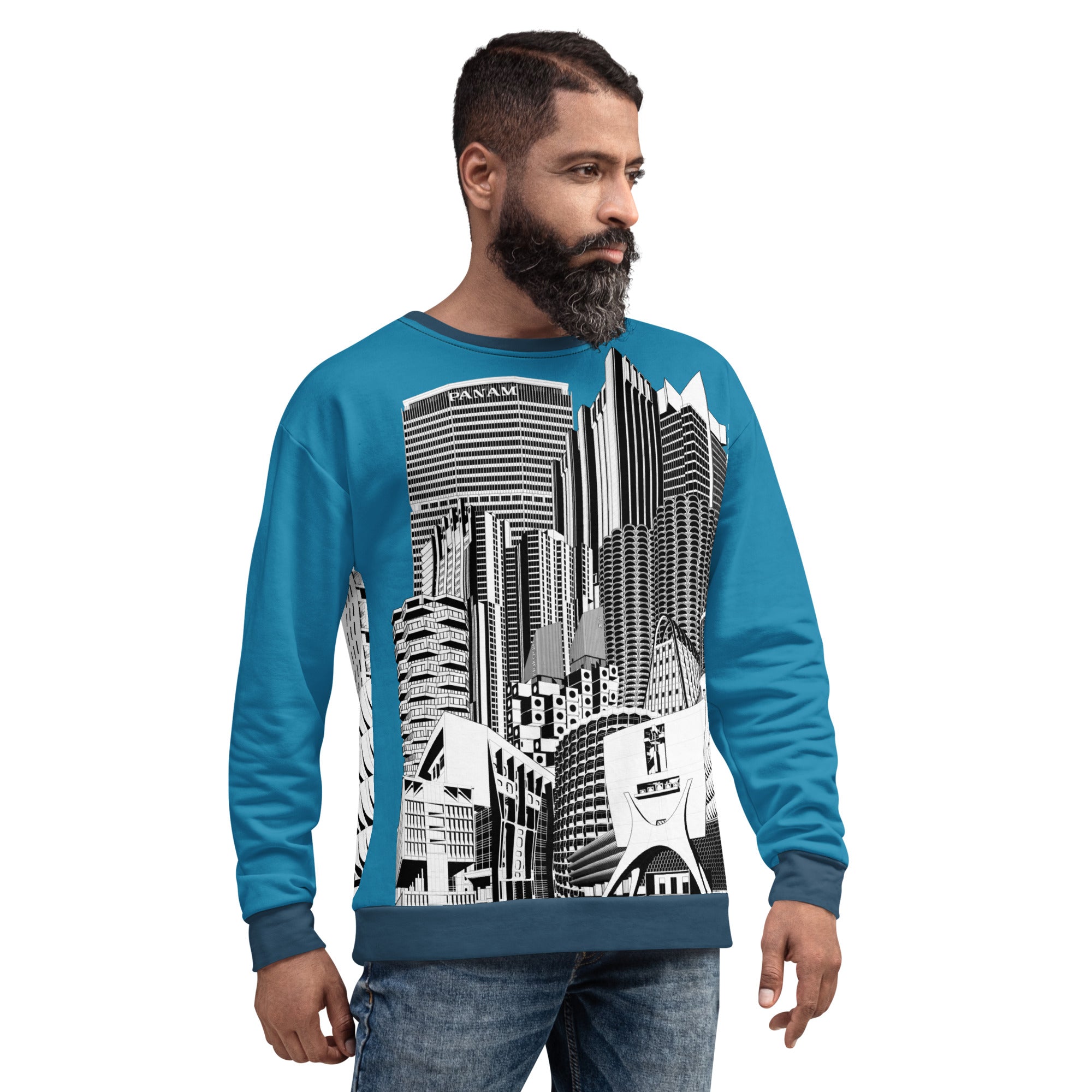 Brutalist Architecture Recycled Unisex Sweatshirt