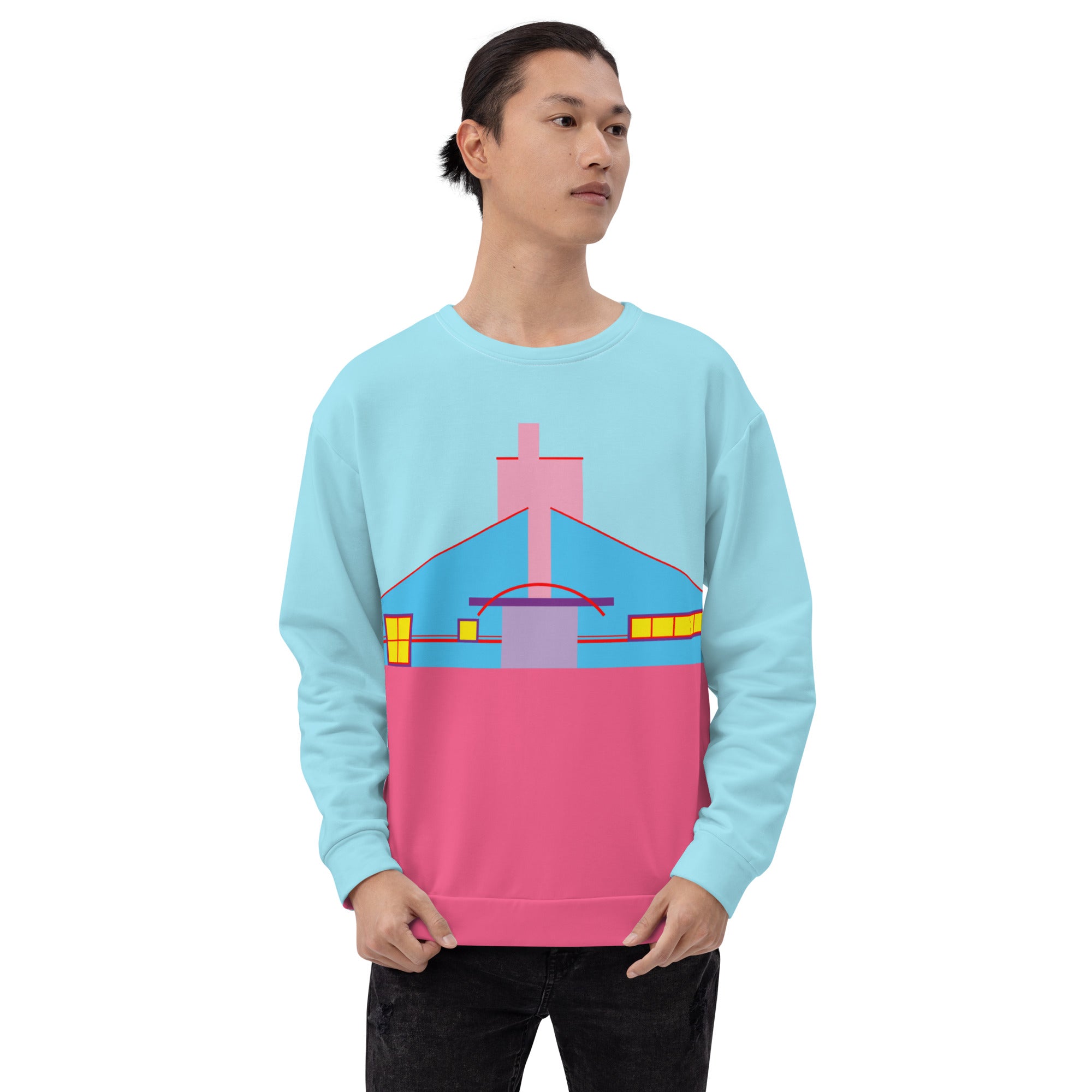 Vanna Venturi House  Recycled Unisex Sweatshirt