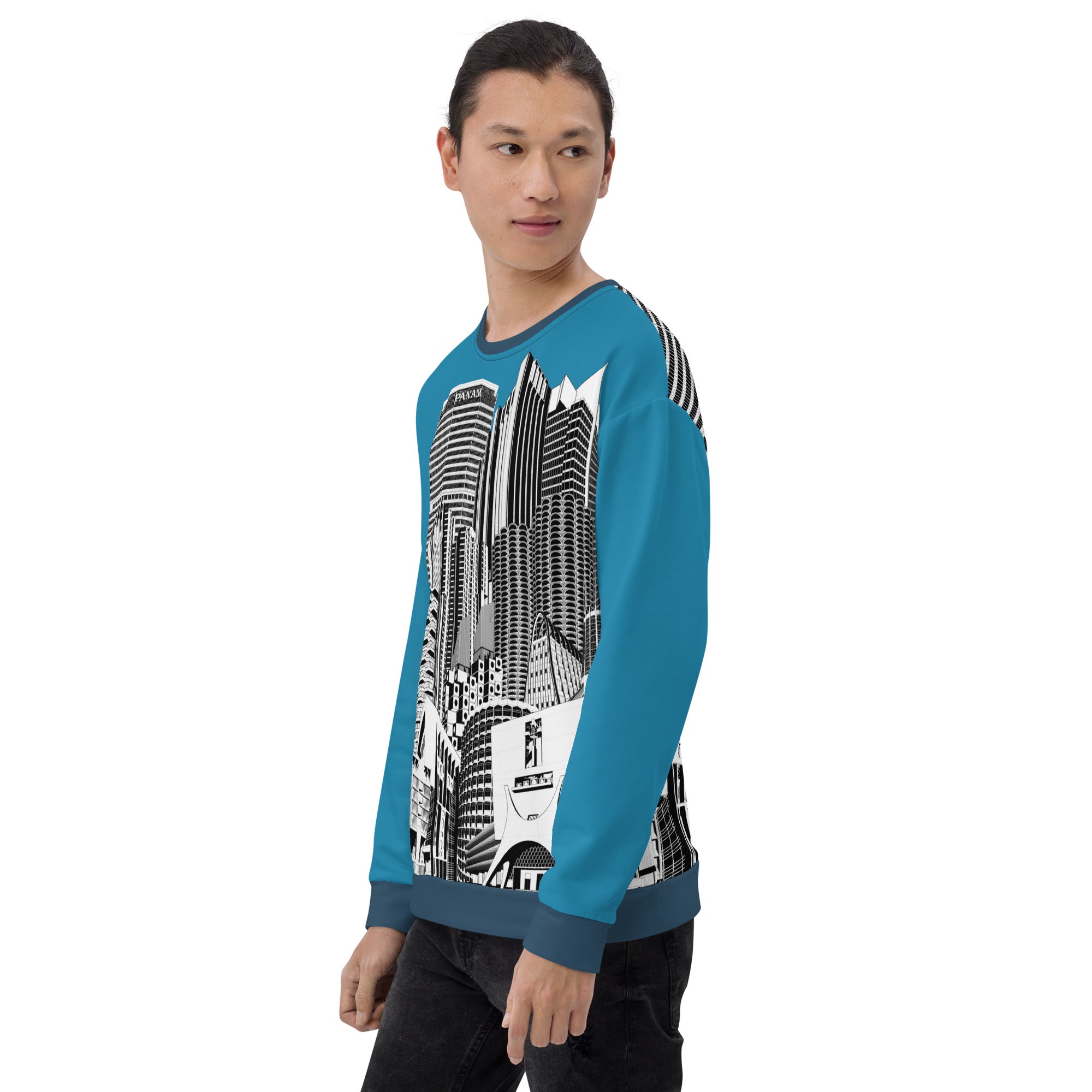 Brutalist Architecture Recycled Unisex Sweatshirt