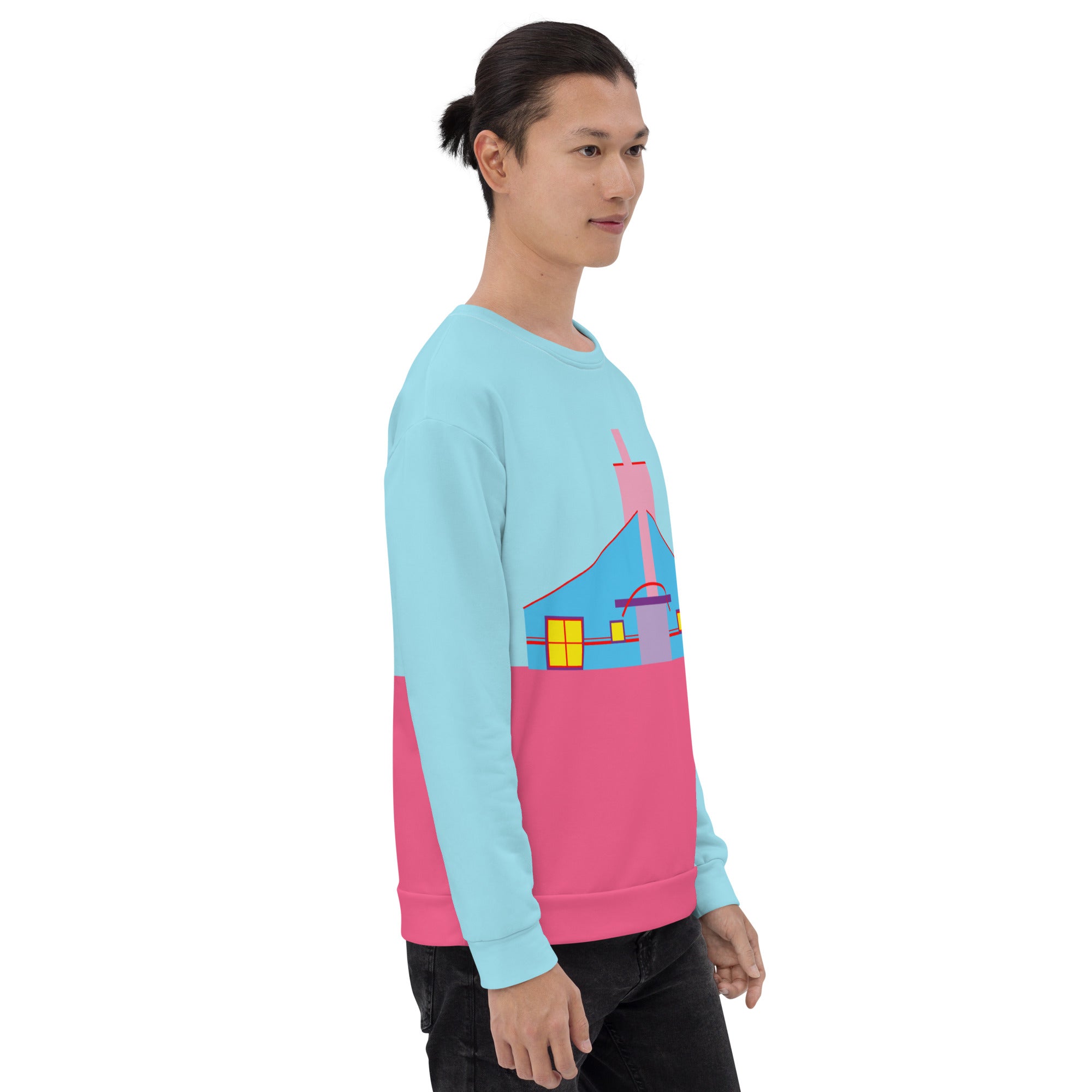 Vanna Venturi House  Recycled Unisex Sweatshirt