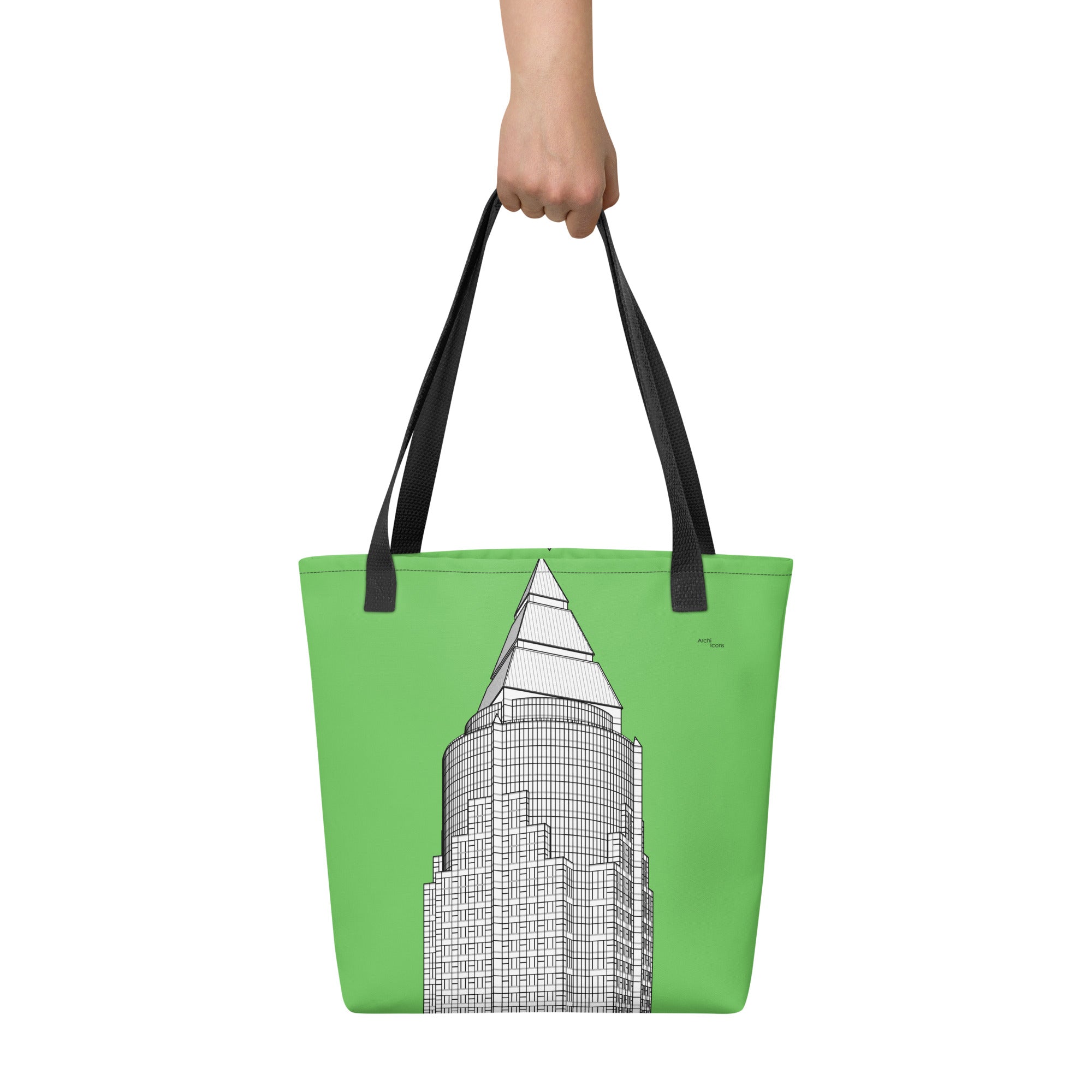 MesseTurm Green Tote Bags