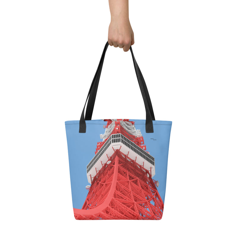 Tokyo Tower Tote Bags