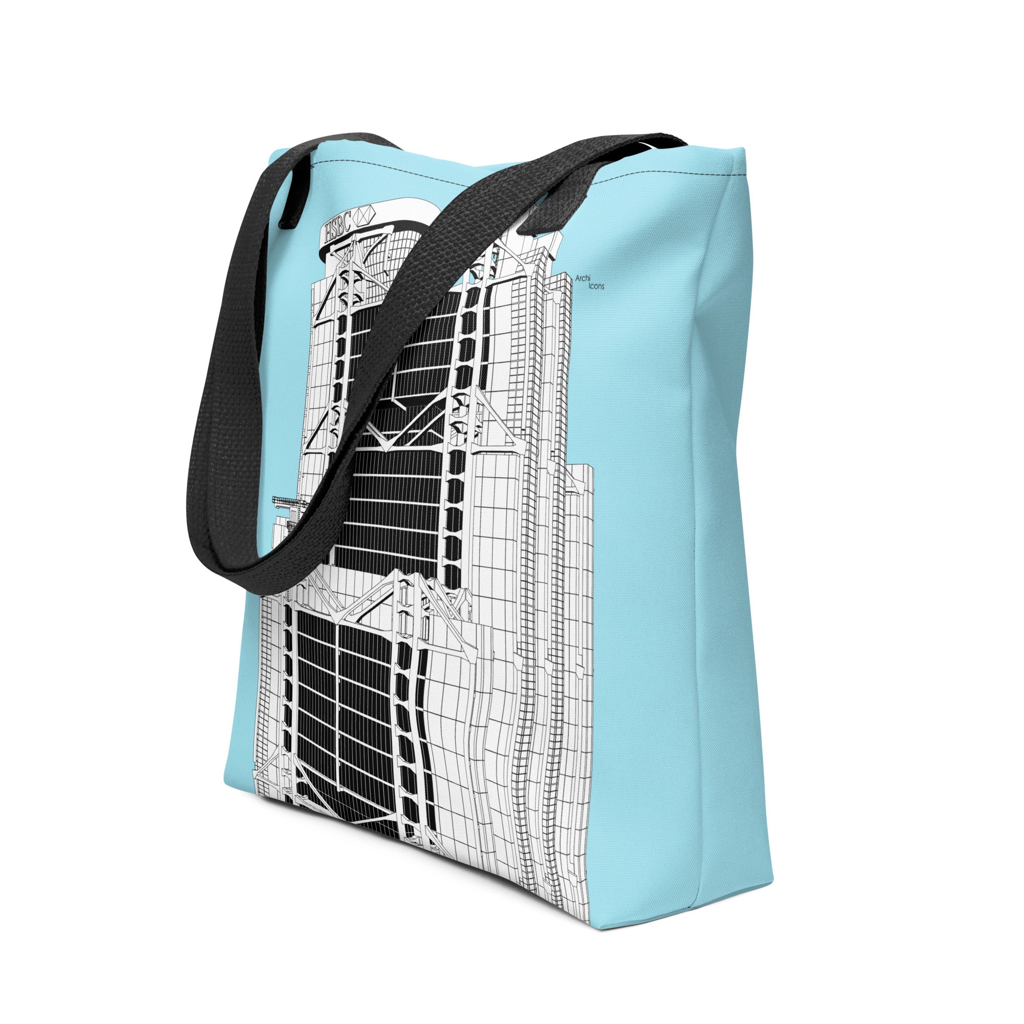 HSBC Hong Kong Light Blue Tote Bags