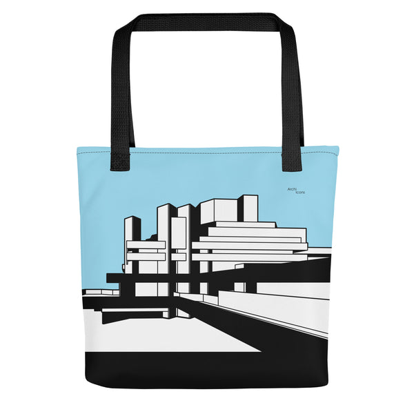 National Theatre West View Blue Tote Bags