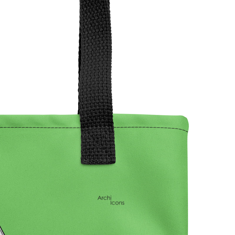 MesseTurm Green Tote Bags