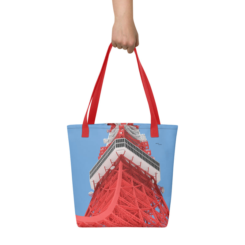 Tokyo Tower Tote Bags