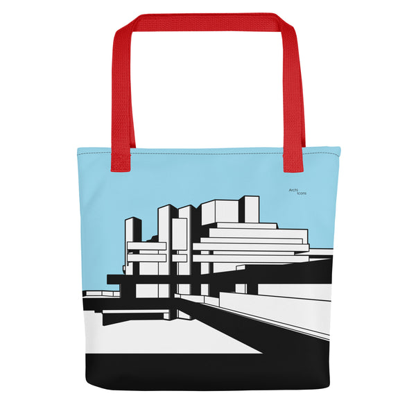 National Theatre West View Blue Tote Bags