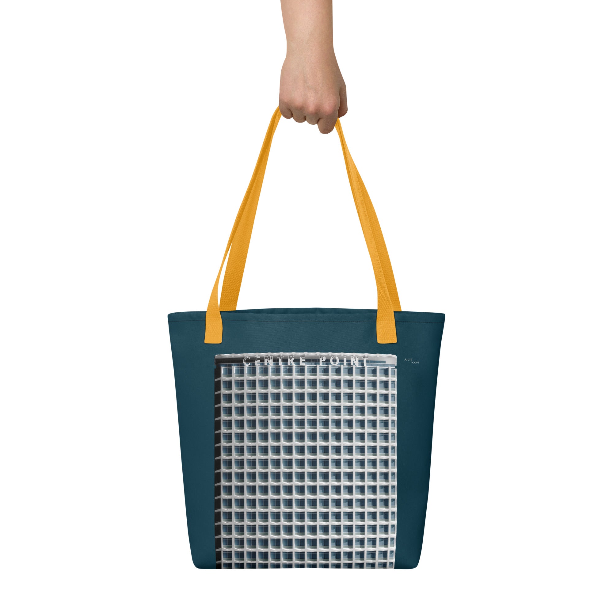 Centre Point Front View Tote Bags