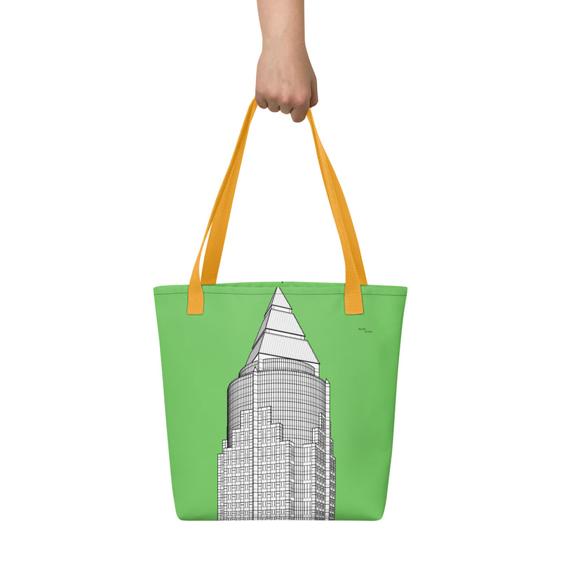 MesseTurm Green Tote Bags