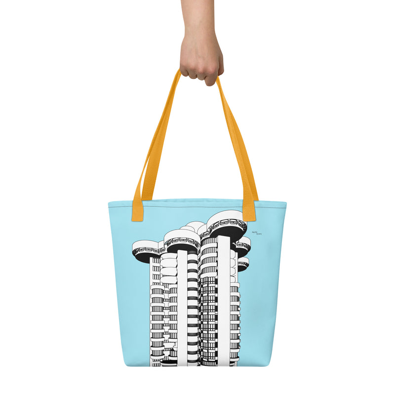 Torres Blancas Blue Tote Bags