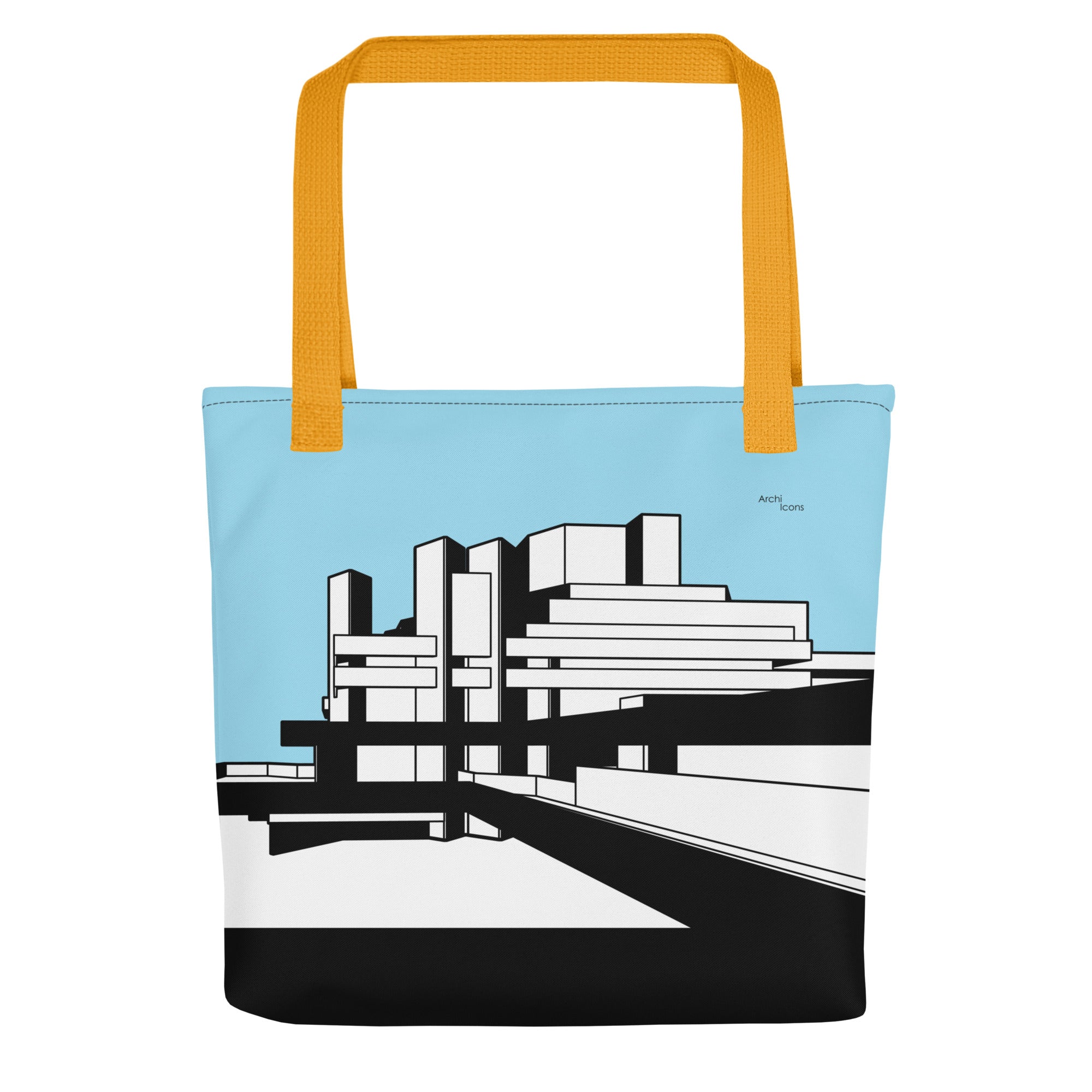 National Theatre West View Blue Tote Bags