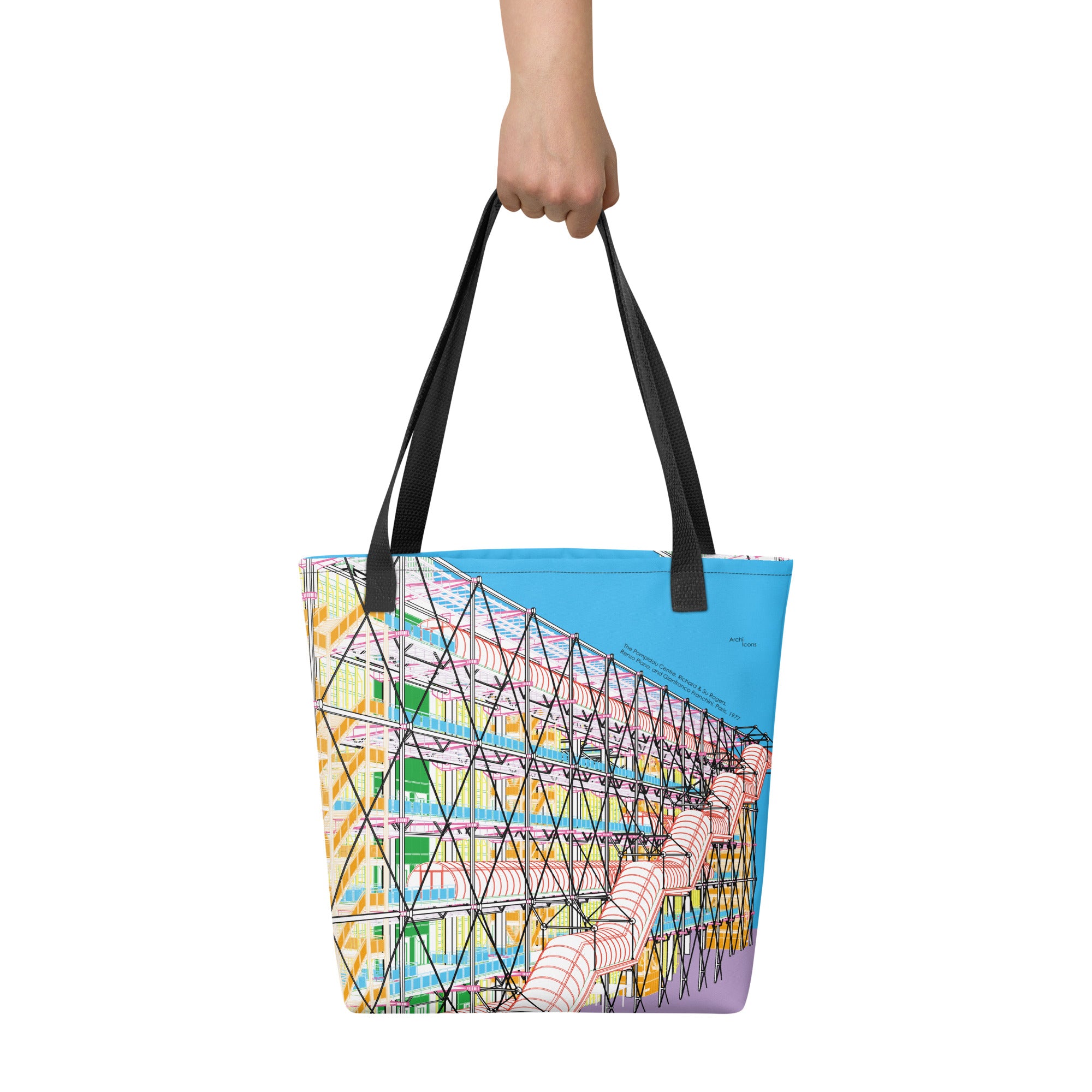 Pompidou Centre Tote Bags