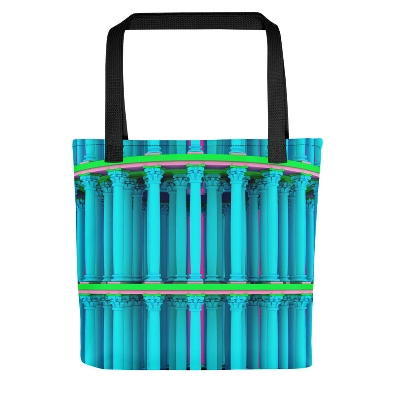 Corinthian Colonnade Blue Tote Bags