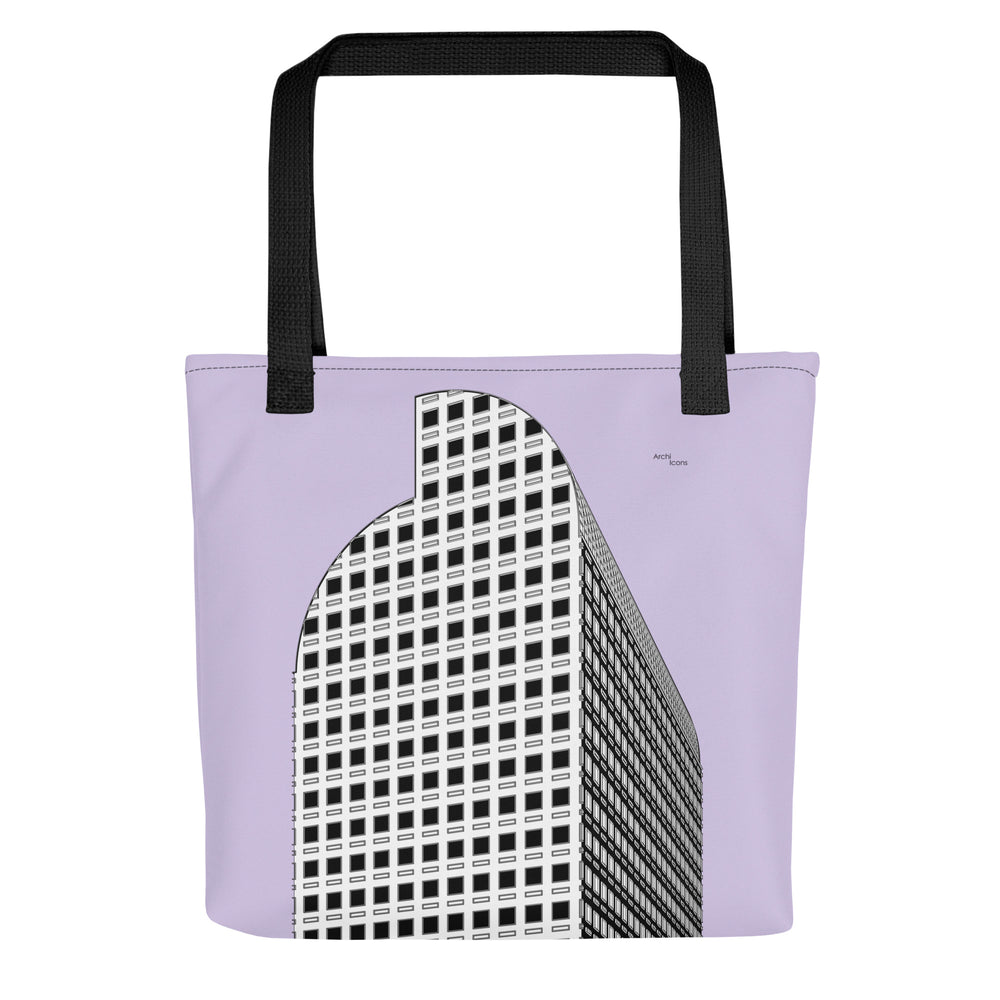 Wells Fargo Center Denver B&W Tote Bags