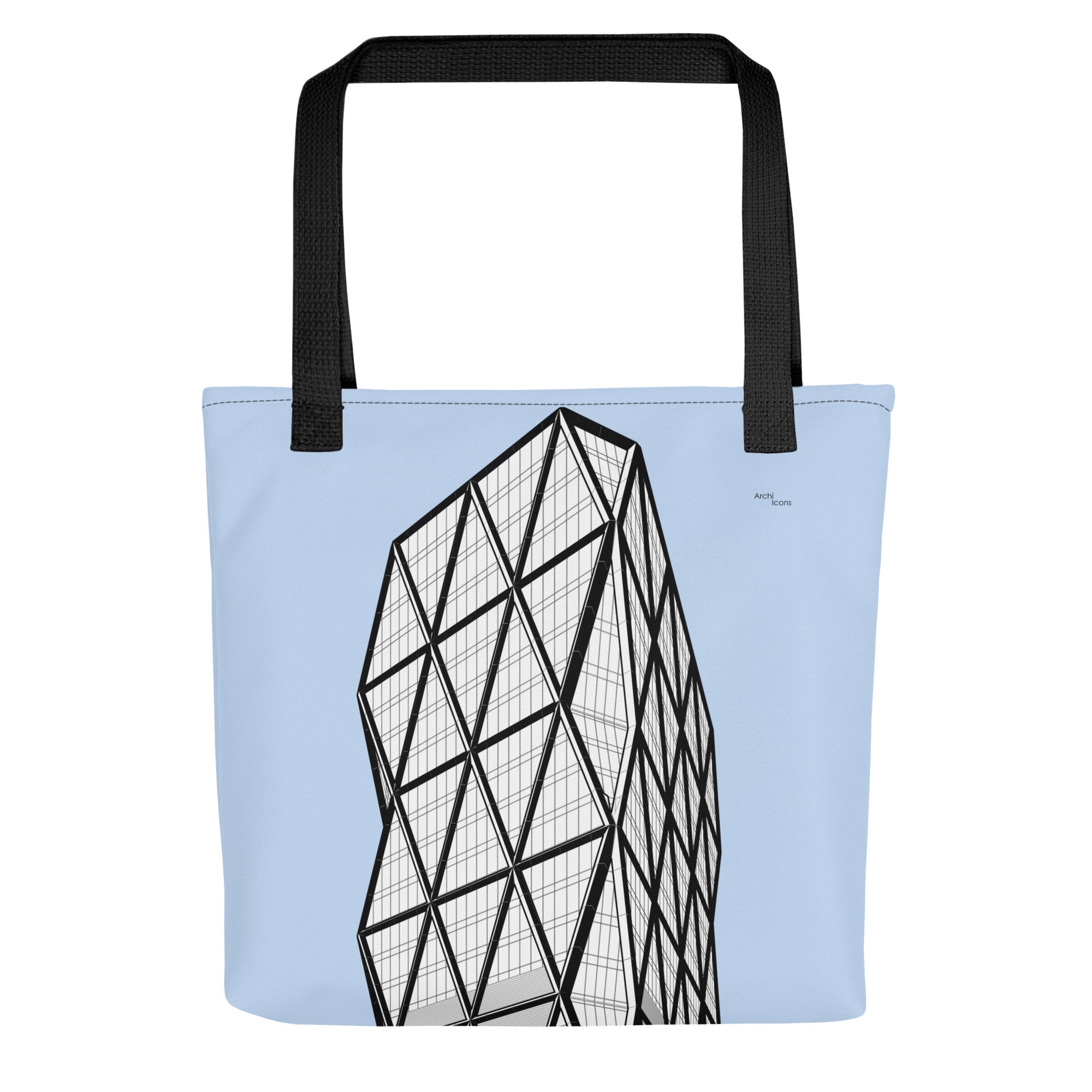 Hearst Tower Blue Tote Bags