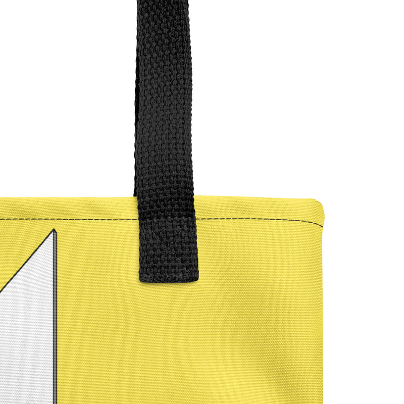 One Astor Plaza Yellow Tote Bags