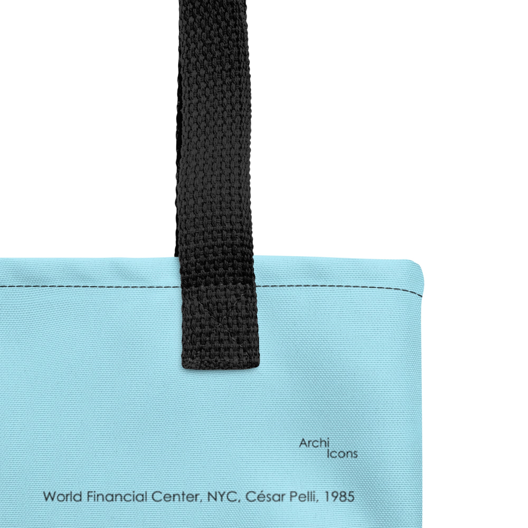 World Financial Center Blue Tote Bags