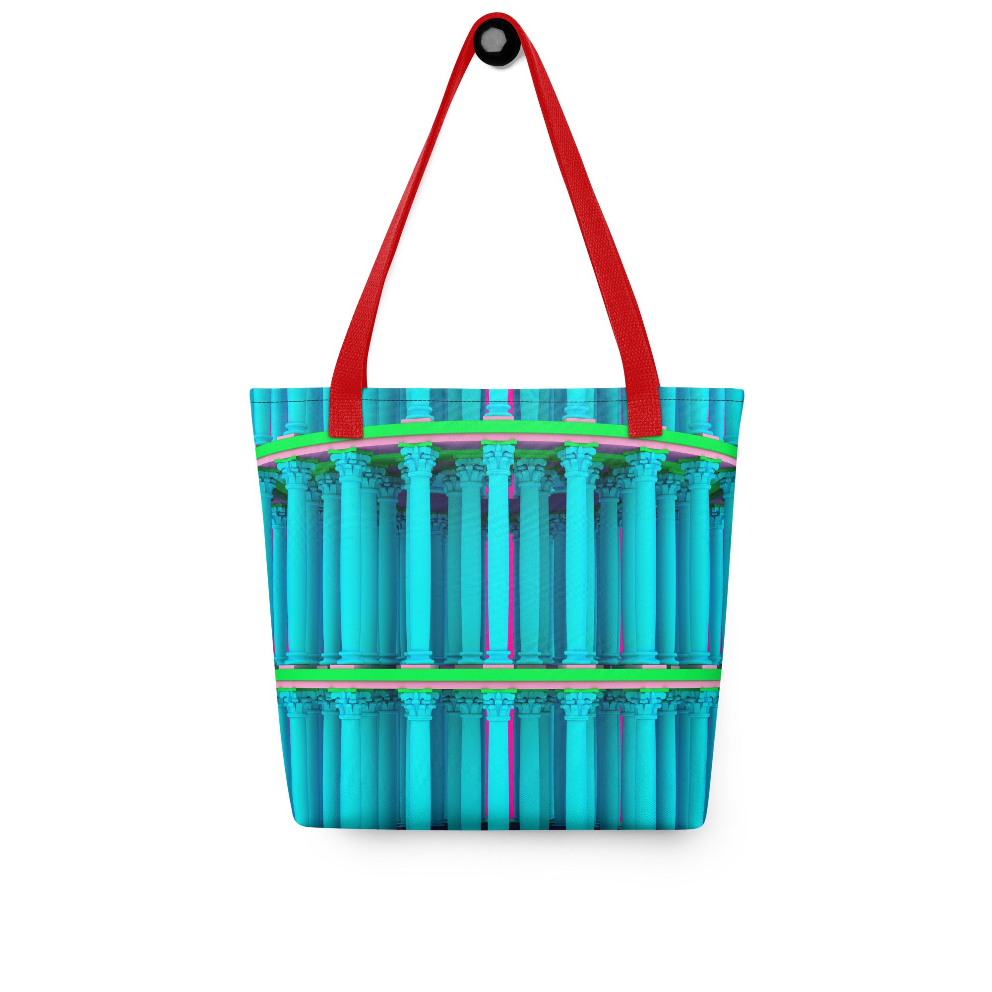 Corinthian Colonnade Blue Tote Bags