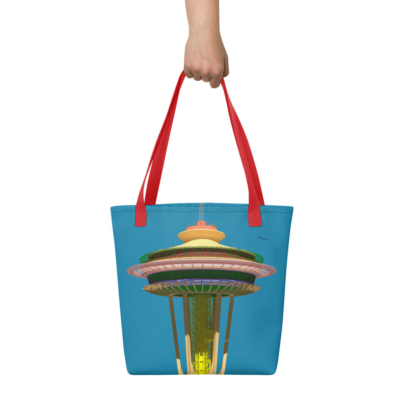 Space Needle Tote Bags