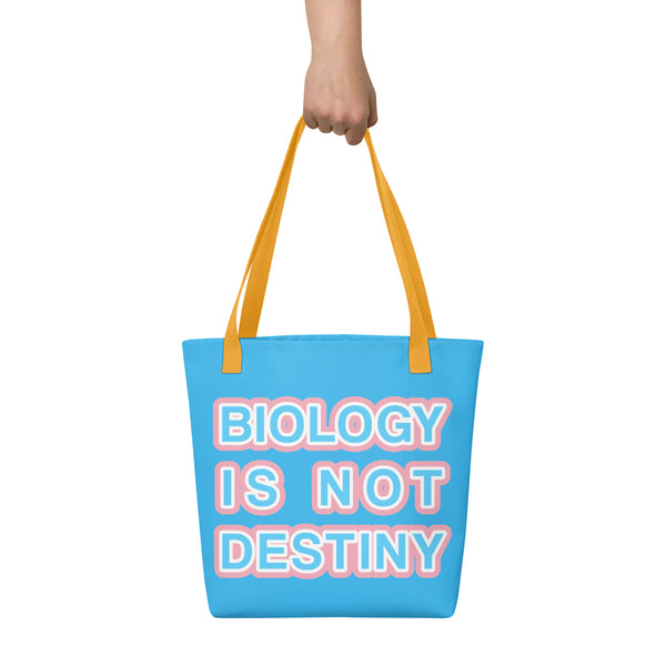 Biology is Not Destiny Tote Bags