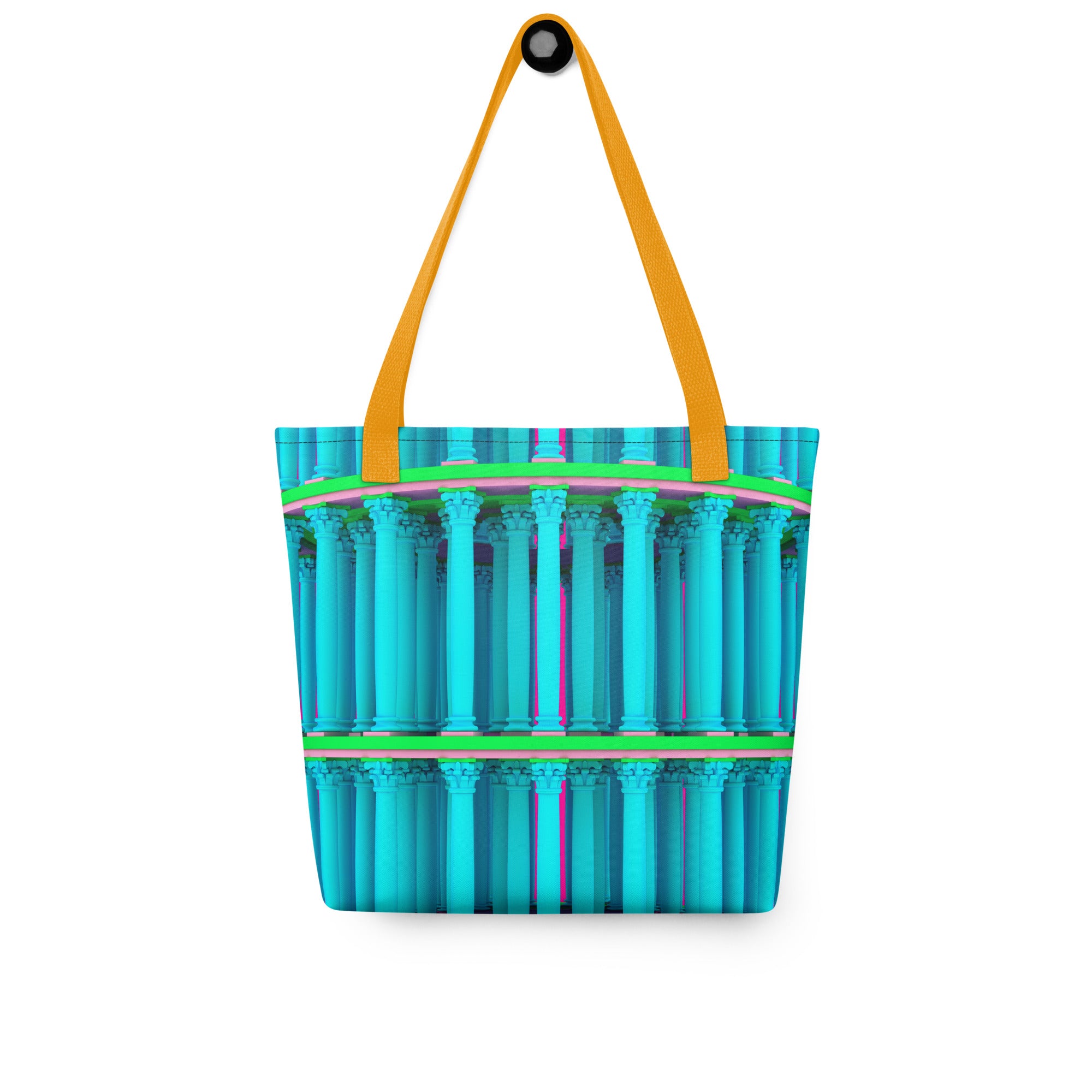 Corinthian Colonnade Blue Tote Bags