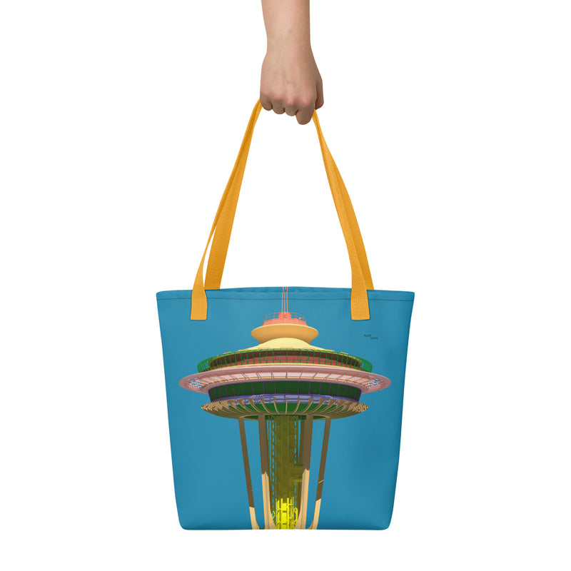 Space Needle Tote Bags