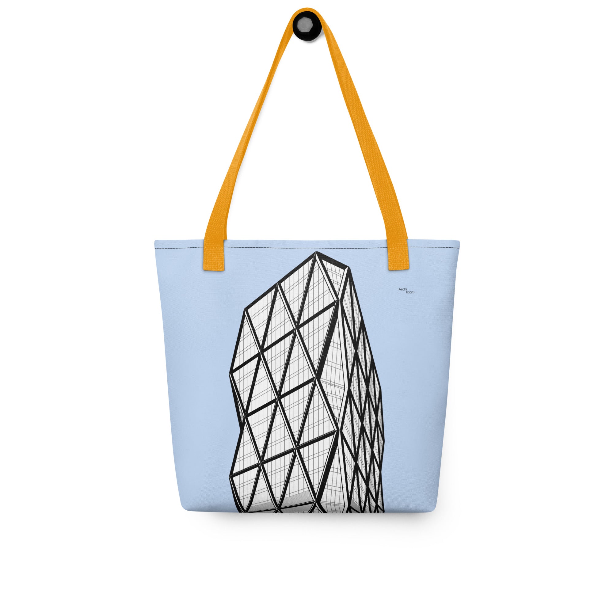 Hearst Tower Blue Tote Bags