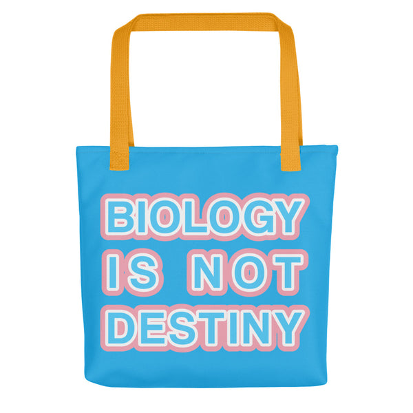 Biology is Not Destiny Tote Bags