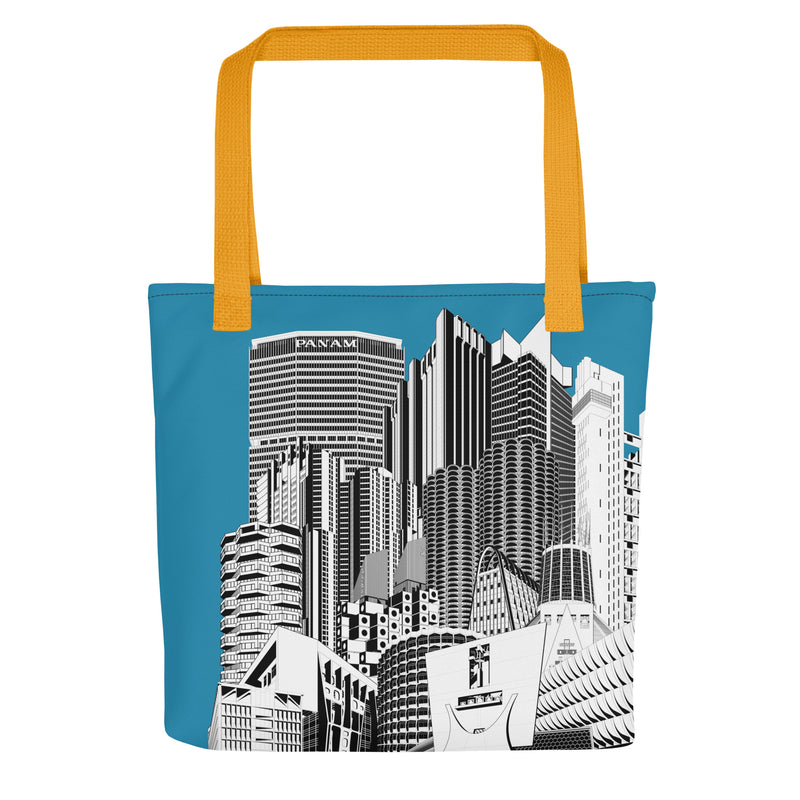 Brutalist Architecture Tote Bags