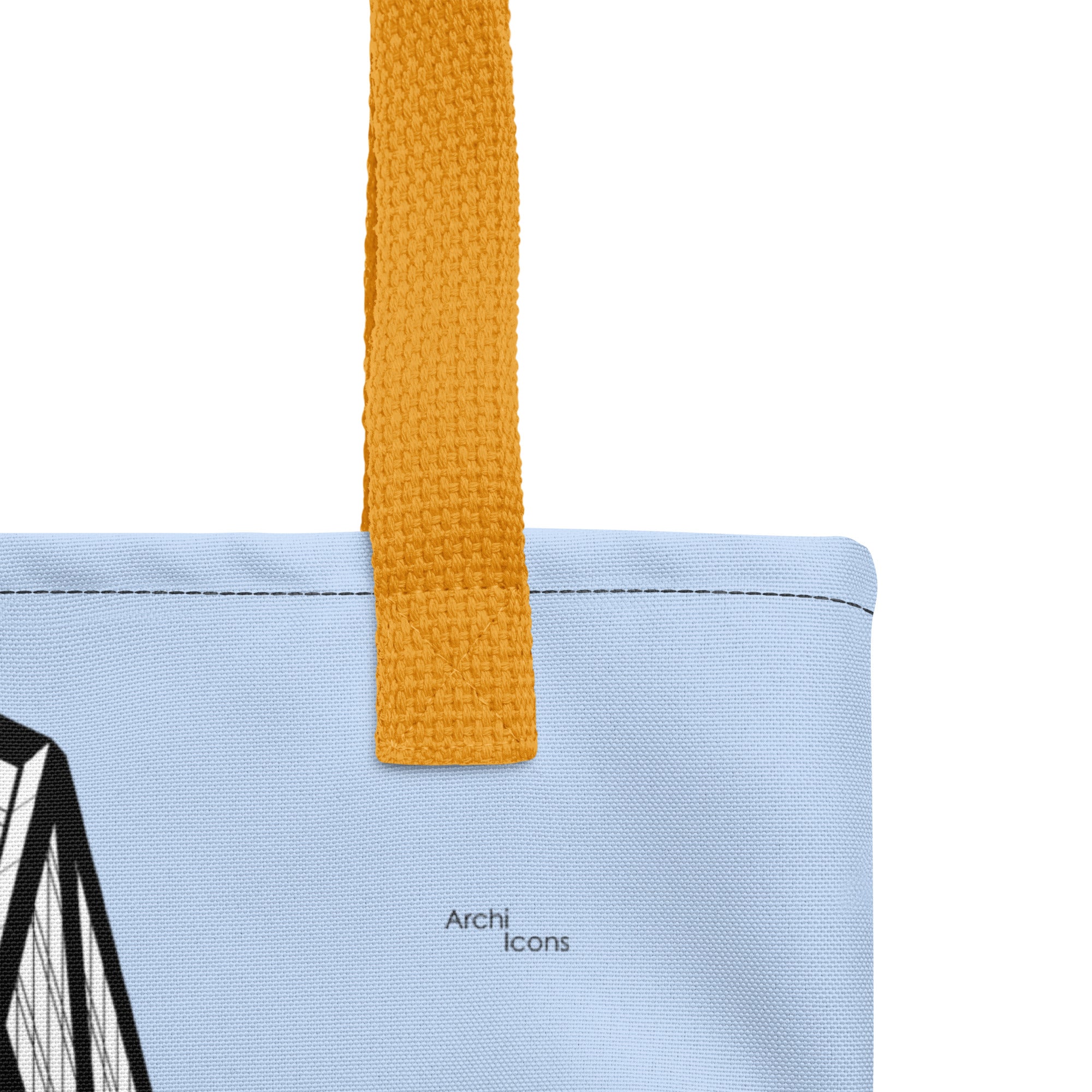 Hearst Tower Blue Tote Bags