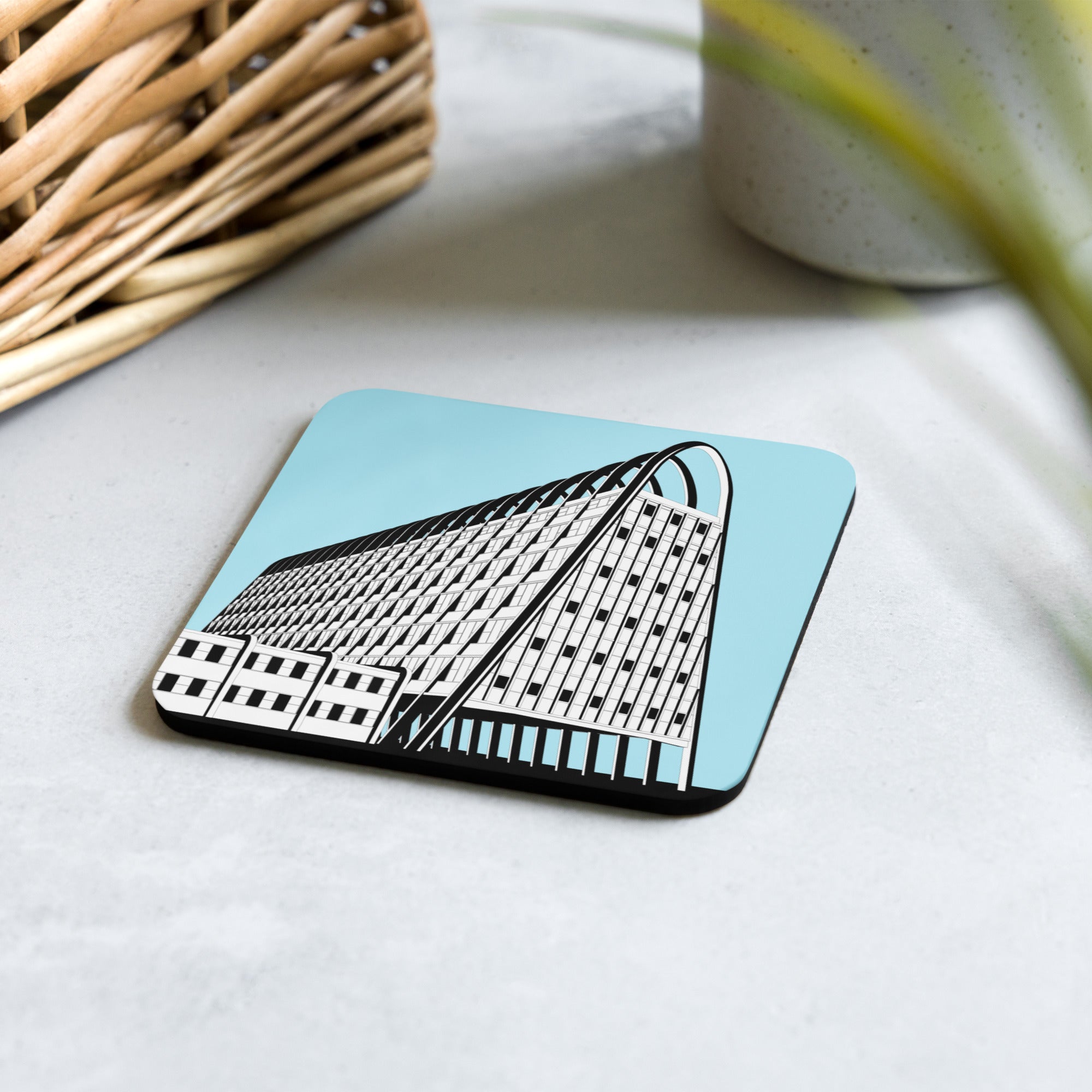 Manchester Toast Rack Cork-back Coaster