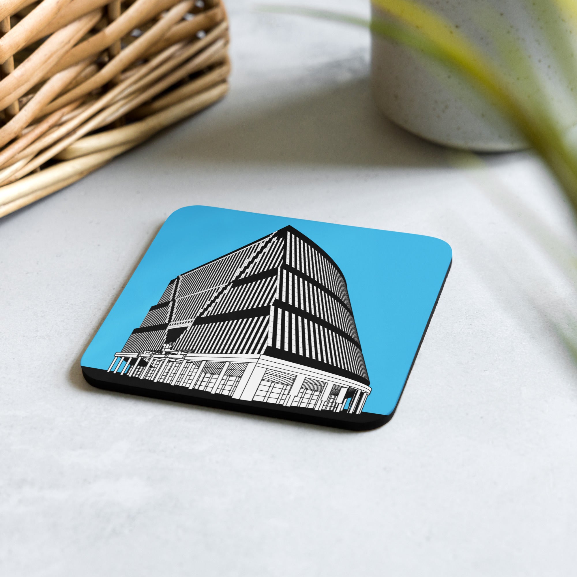 James R. Thompson Center Cork-back Coaster