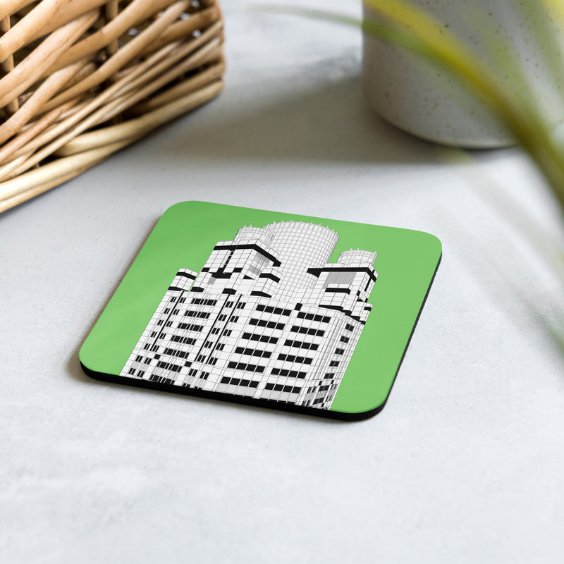 311 South Wacker Drive Cork-back Coaster