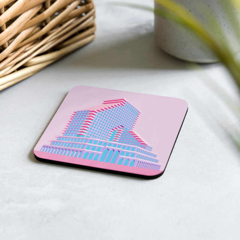 Opera Tower Cork-back Coaster