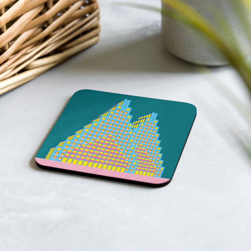 De Piramide Cork-Back Coaster