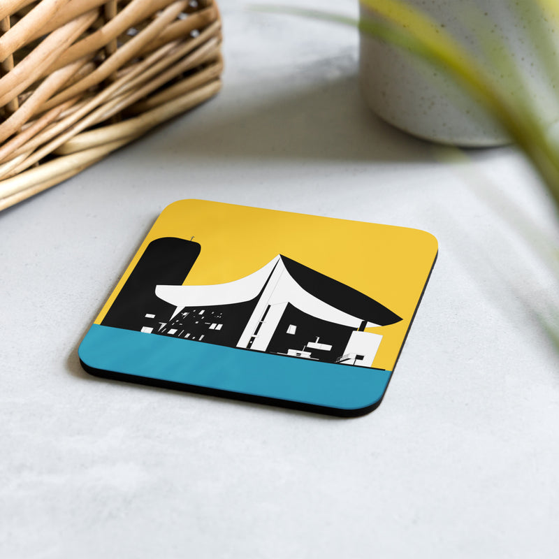 Notre-Dame du Haut Yellow Cork-back Coaster