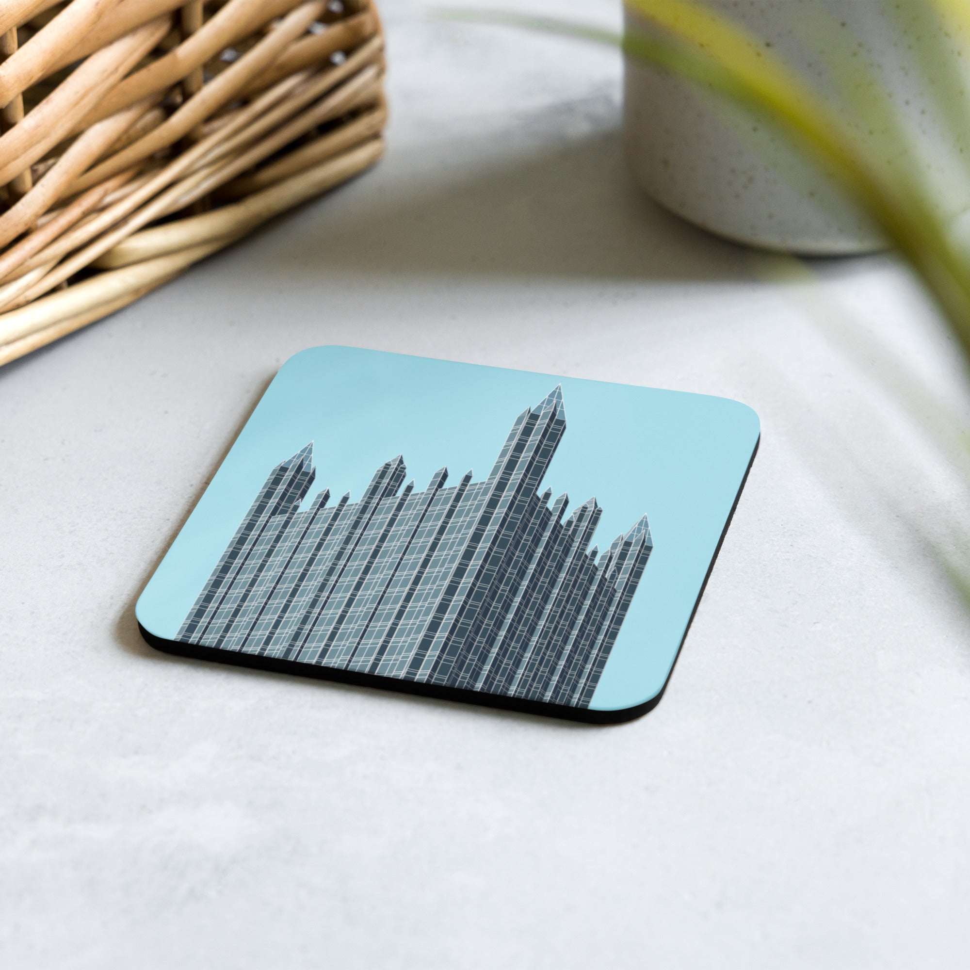 PPG Place Cork-back Coaster