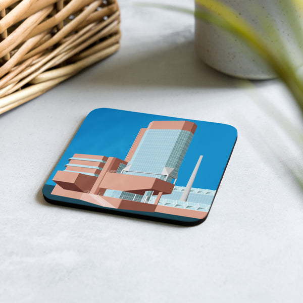 University of Leicester Engineering Building Cork-back Coaster