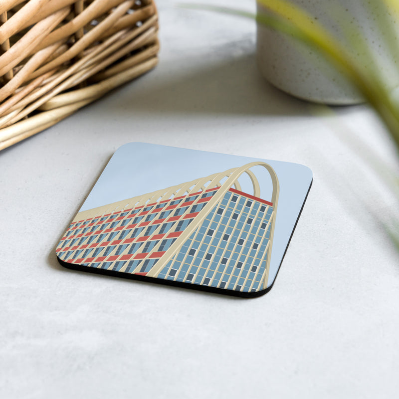 Manchester Toast Rack Cork-Back Coaster