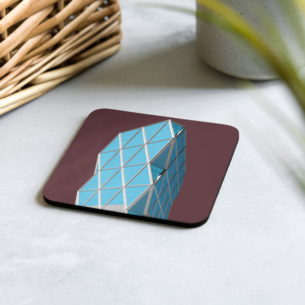 Hearst Tower Colour Cork-back Coaster