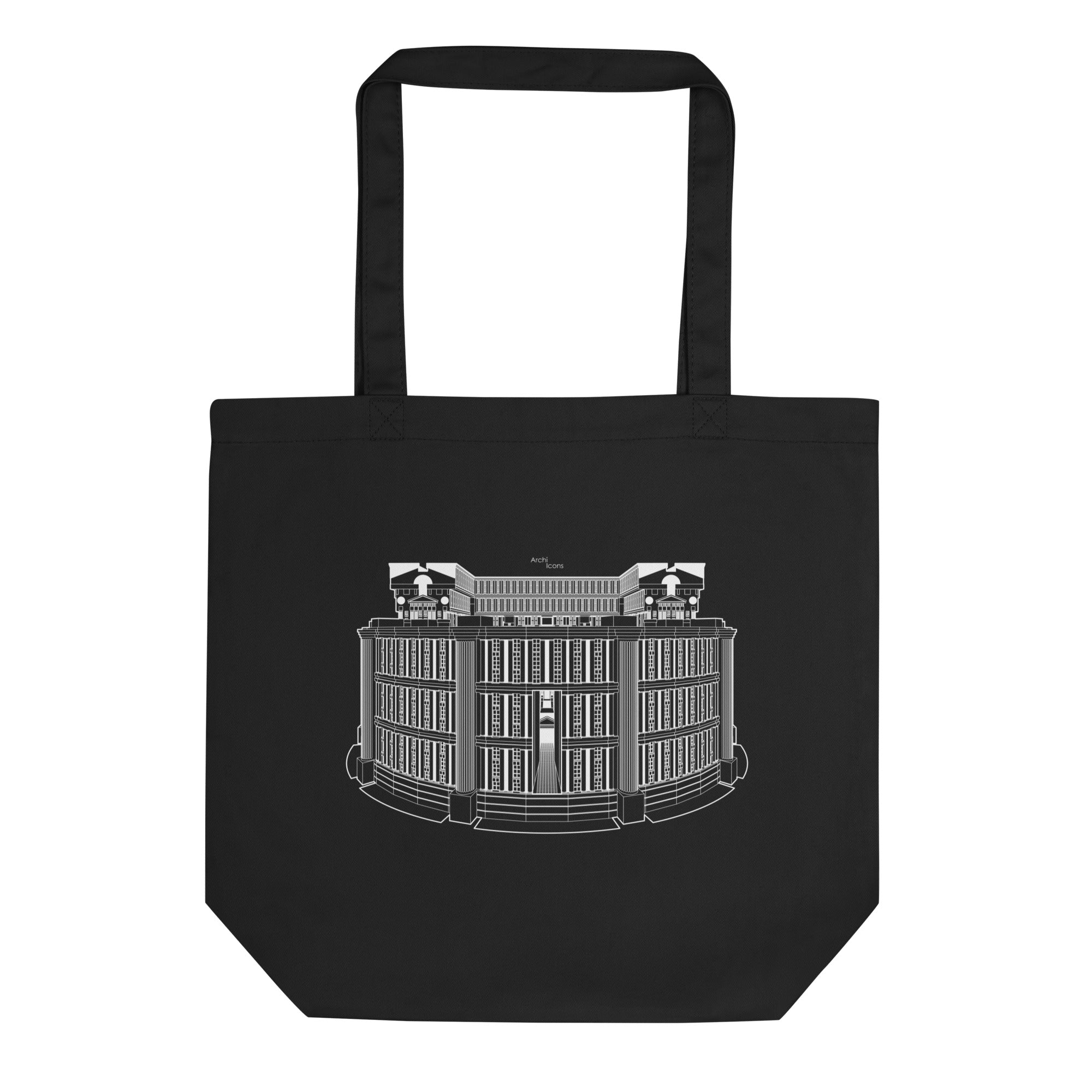 Les Espaces d'Abraxas Western Elevation Eco Tote Bags