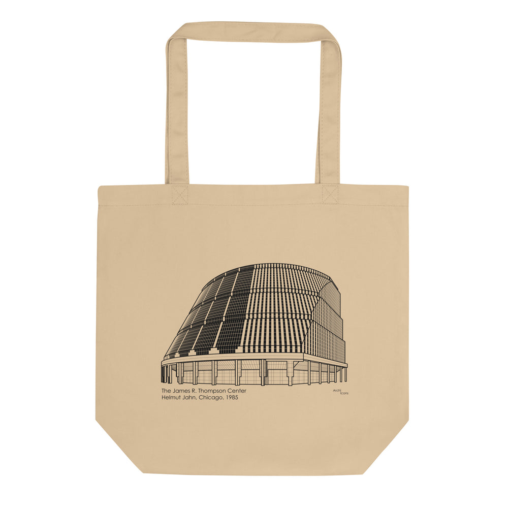James R. Thompson Center Front View Eco Tote Bags