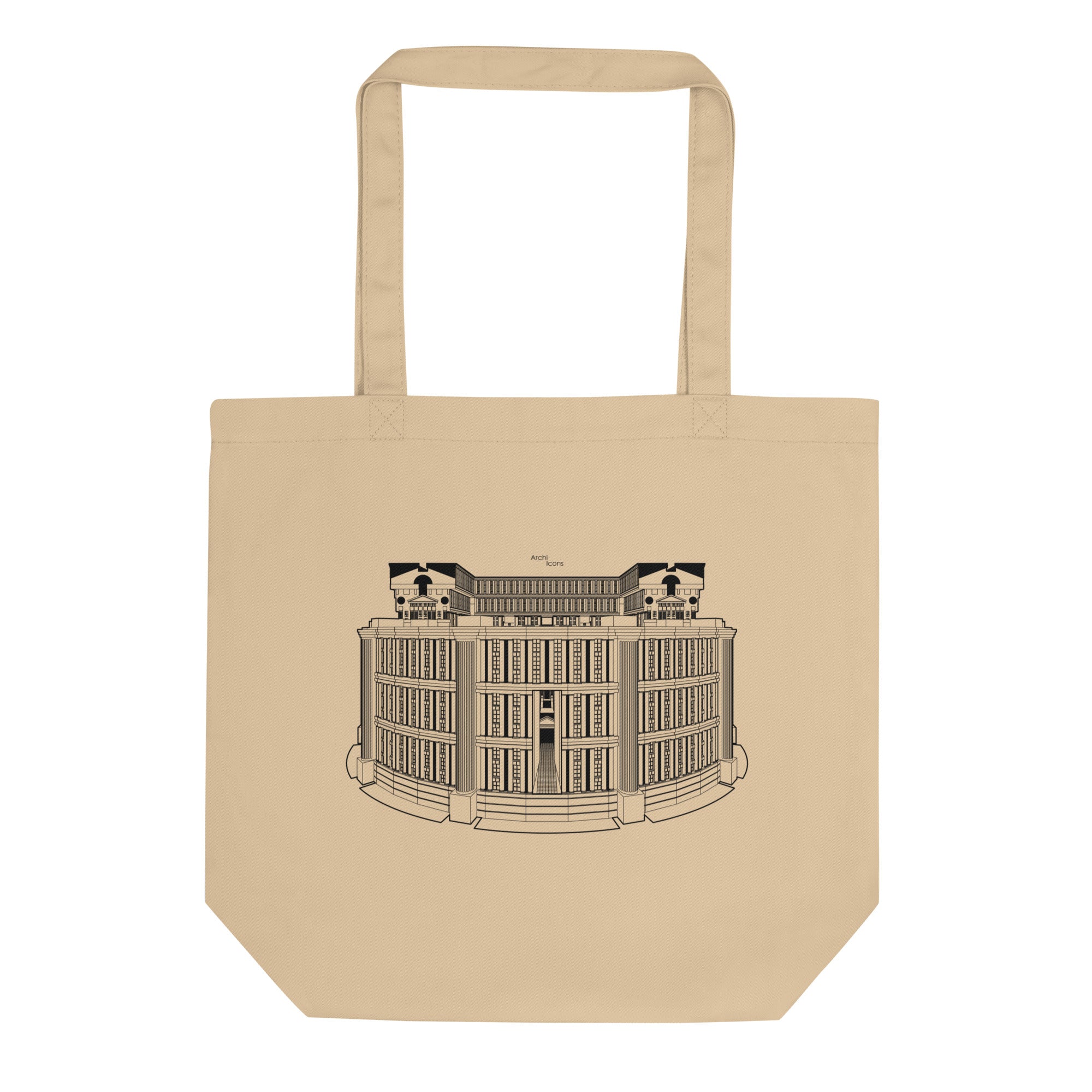 Les Espaces d'Abraxas Western Elevation Eco Tote Bags