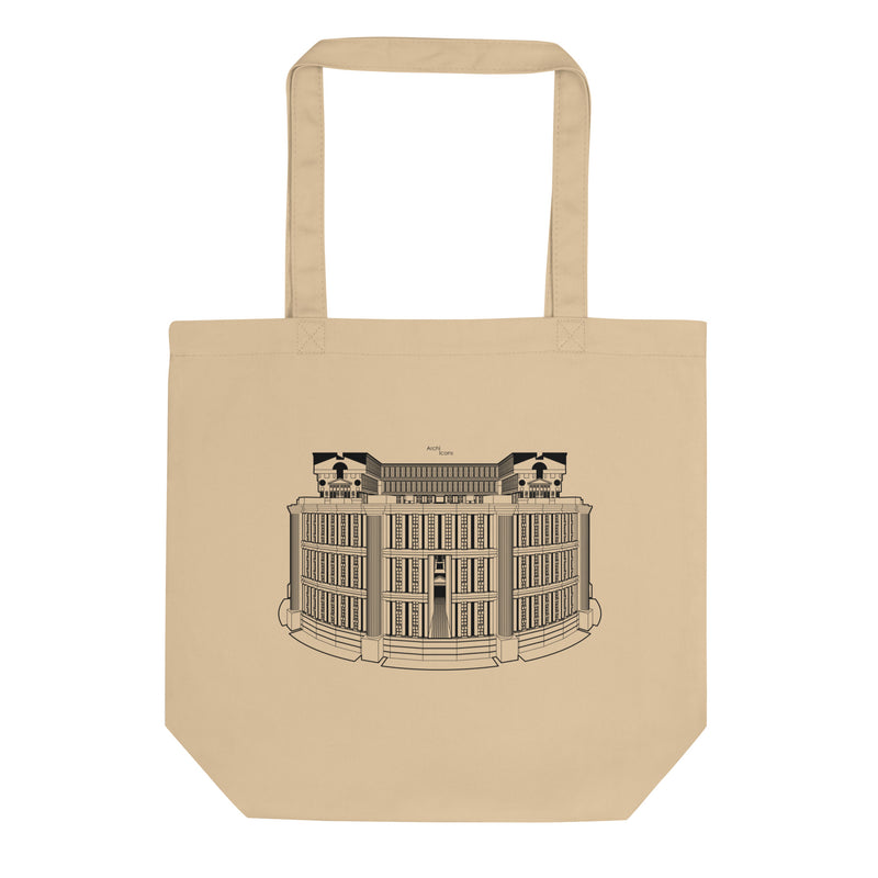 Les Espaces d'Abraxas Western Elevation Eco Tote Bags