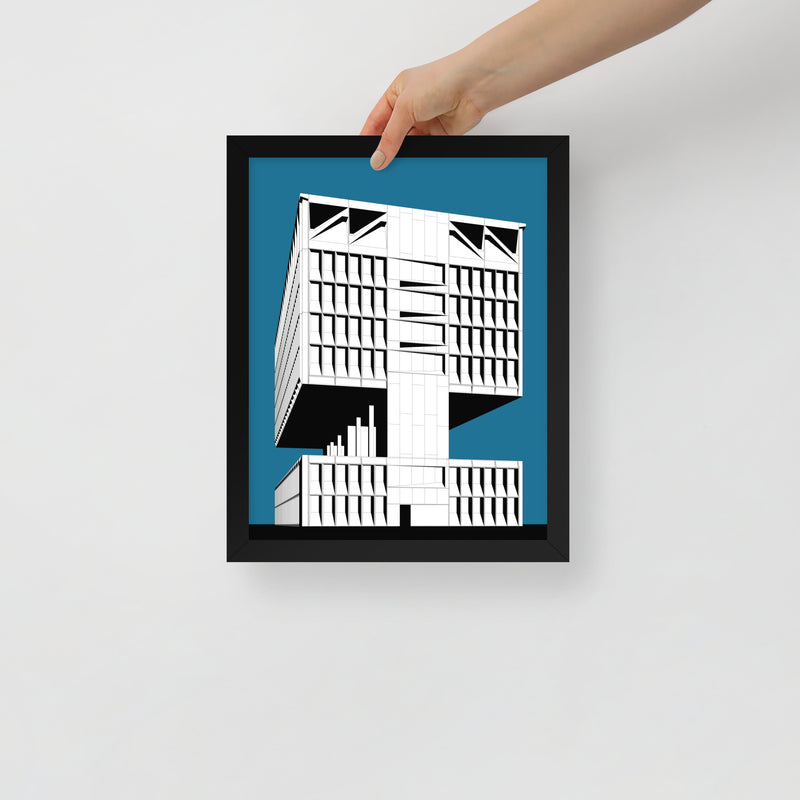 Hotel Marcel (Pirelli Tire Building) Side Framed Prints