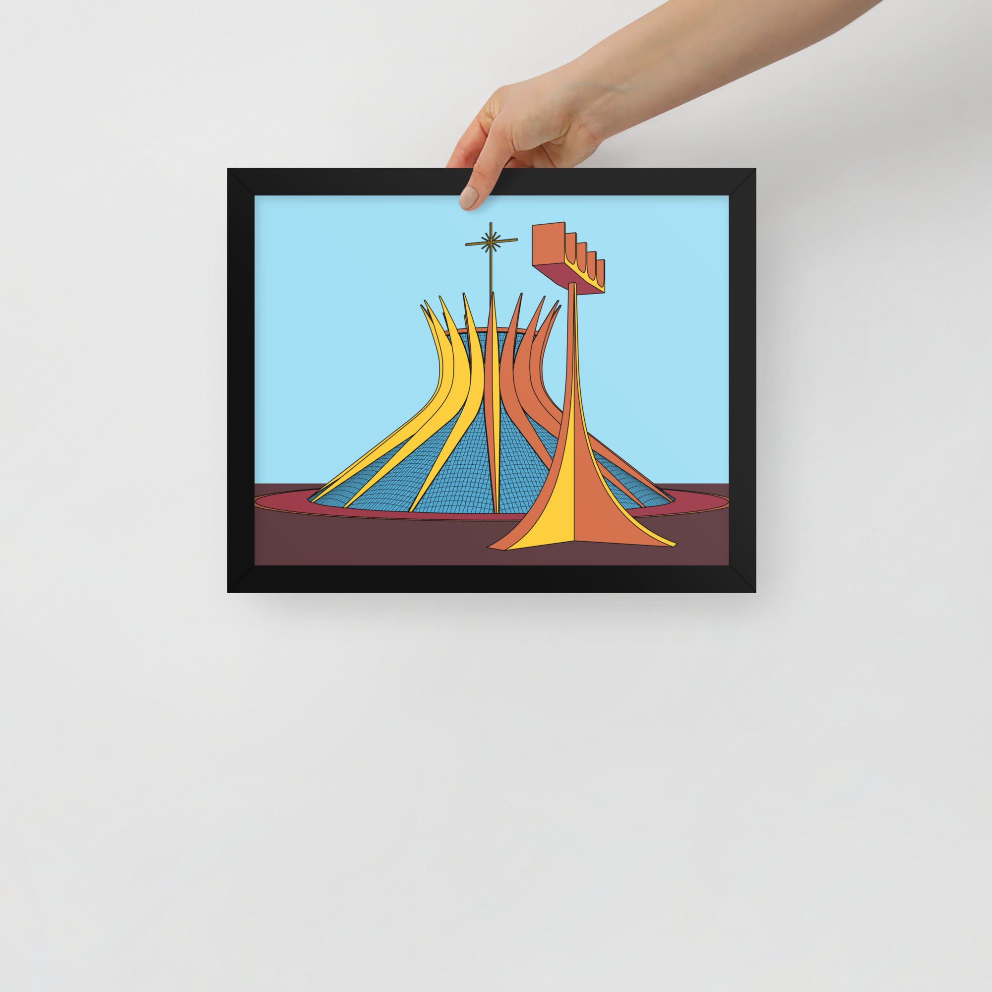 Brasilia Cathedral Framed Posters