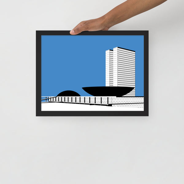 National Congress of Brazil Framed Prints