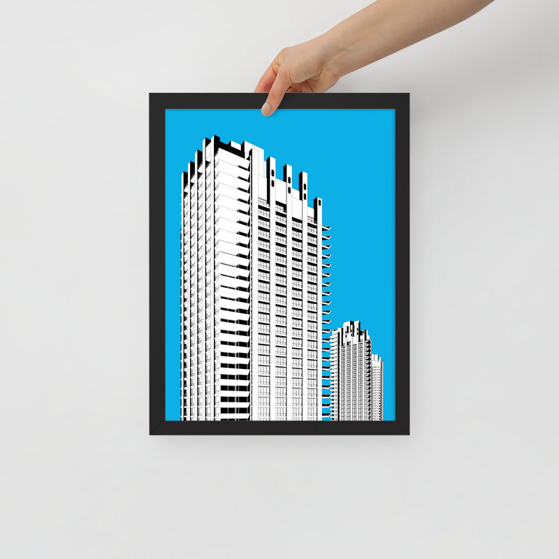 Barbican Blue Framed Prints
