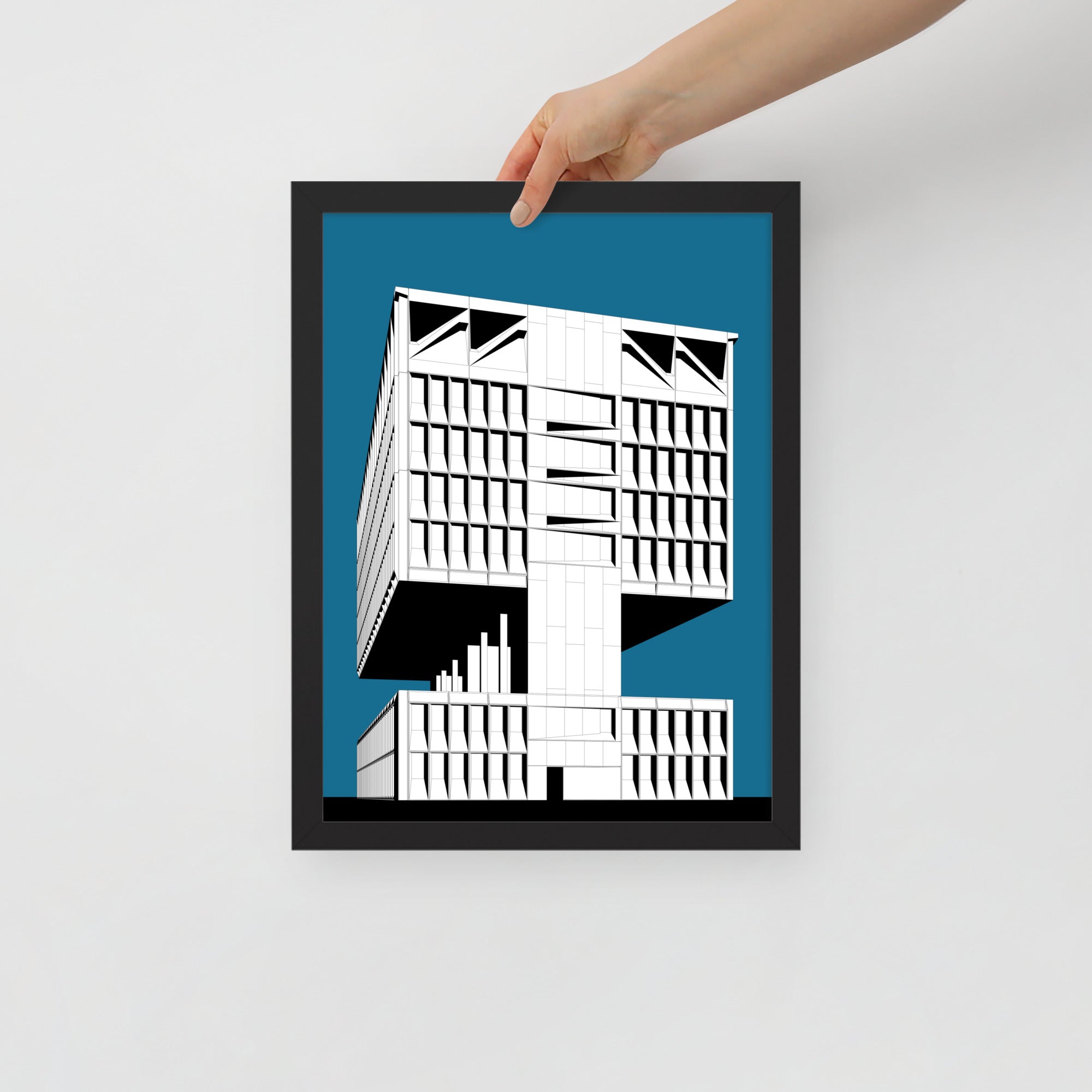 Hotel Marcel (Pirelli Tire Building) Side Framed Prints